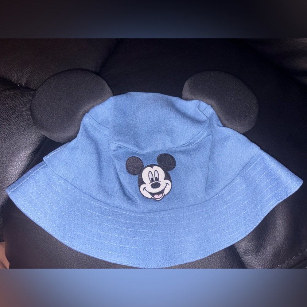 Denim Mickey Bucket Hat & Fanny Pack by Cute Zo